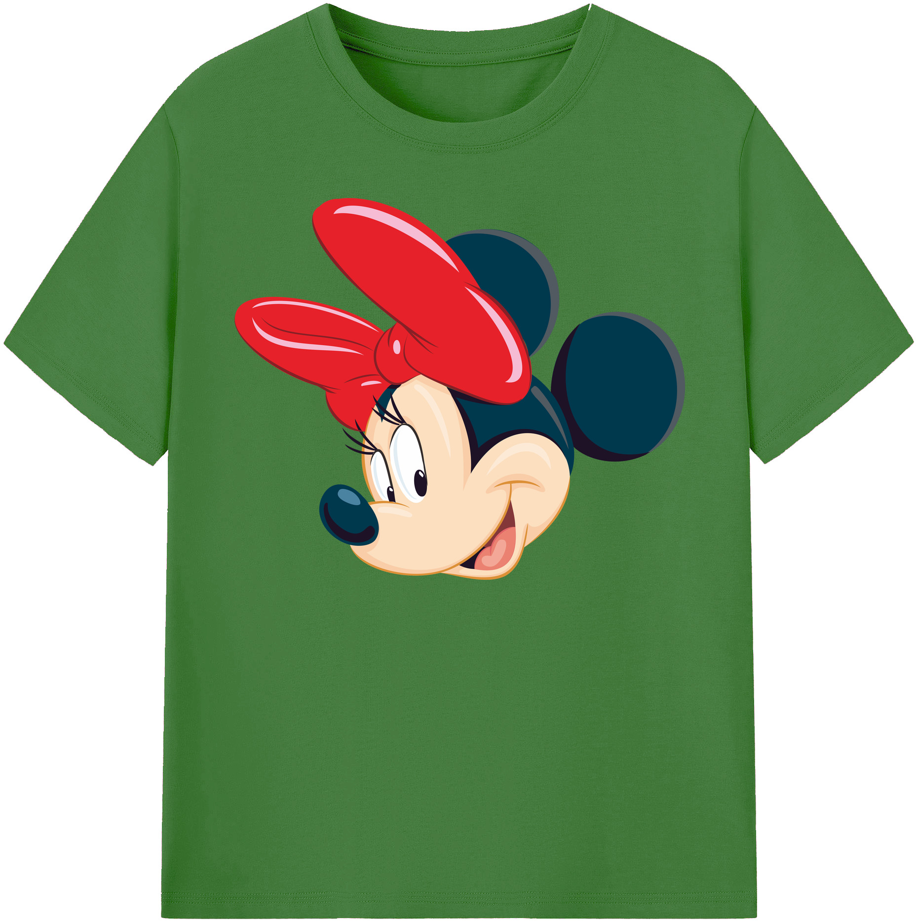 （画像用） ミッキーマウス Mickey Mouse レディースカジュアルプリントTシャツ（綿100％）
